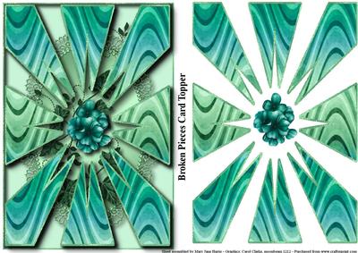 Broken Pieces Card Topper 2