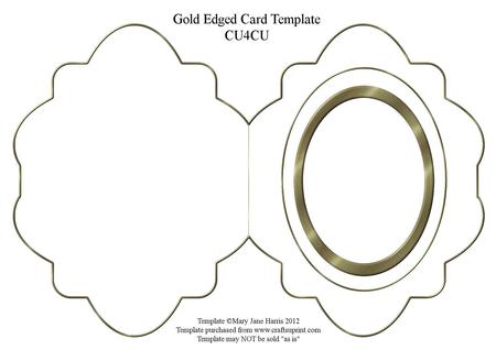 Gold Edged Card Template - Cu4cu