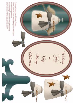 Country Snowman Plate & Stand