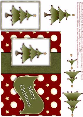 Christmas Tree Fold Back Card