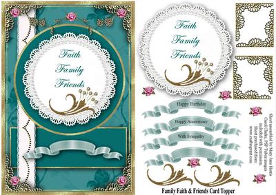 Family Faity Friends Card Topper