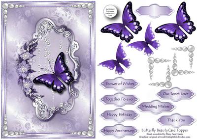 Butterfly Beauty Card Topper 2