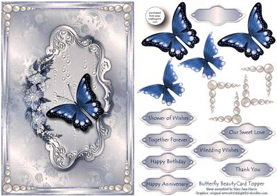 Butterfly Beauty Card Topper 3
