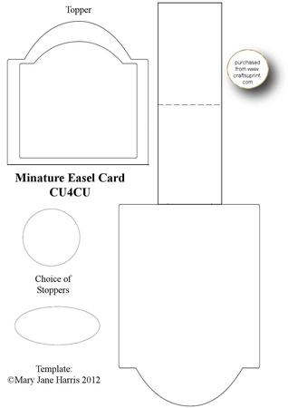 Minature Easel Template 1 - Cu4cu