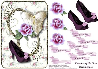 Romance of the Rose Card Topper