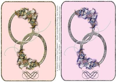 2 Metallic Frame Card Toppers