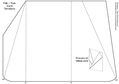 Fold & Tuck Card Template - Cu4cu