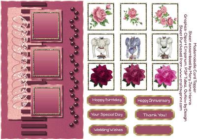 Mademoiselle Card Topper 1