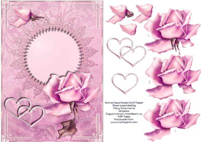 Romantique Roses Card Topper 2