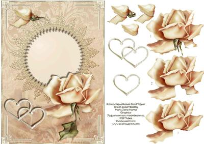 Romantique Roses Card Topper 1