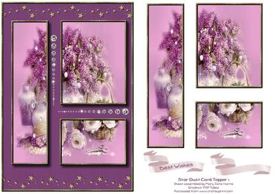 Star Dust Card Topper 1