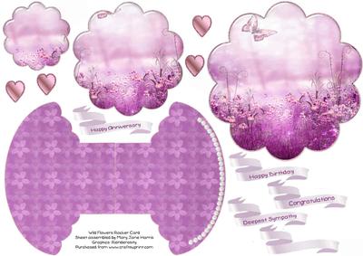 Wild Flowers Rocker/wobble Card 2