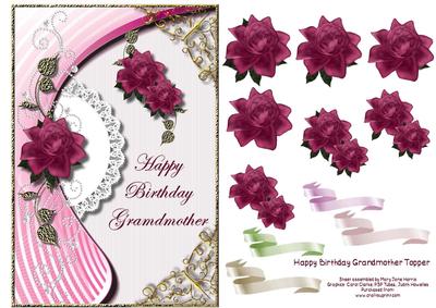 Happy Birthday Grandmother Card Topper