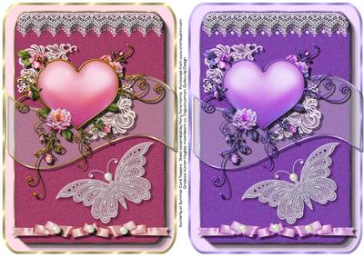 2 Butterfly of Summer Card Toppers 1