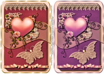 2 Butterfly of Summer Card Toppers 2