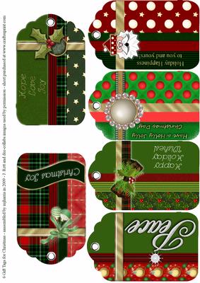 6 Gift Tags for Christmas