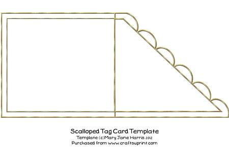 Scalloped Tag Card Template - Cu4cu