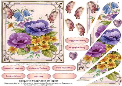 Bouquet of Happiness Fan Topper 2