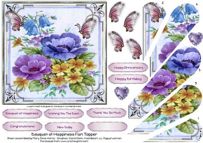 Bouquet of Happiness Fan Topper 1