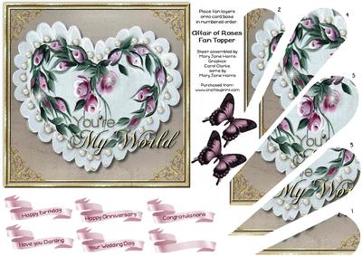 Affair of Roses Fan Topper