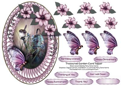 Treasured Garden Card Topper 2
