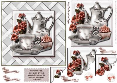 Cozy Tea Time Card Topper 2