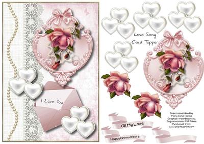 Love Song Card Topper 1