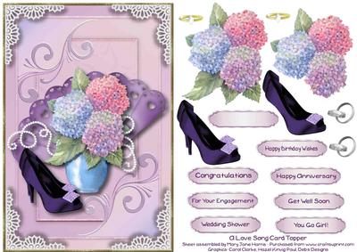 A Love Song Card Topper 1