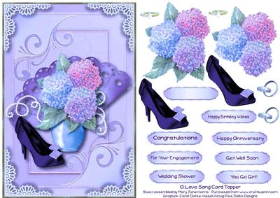 A Love Song Card Topper 2