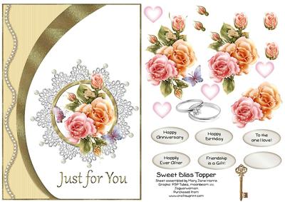 Sweet Bliess Card Topper 1