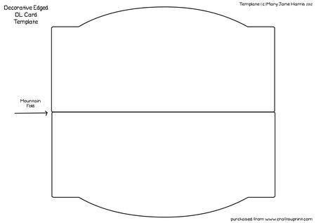 Decorative Edged Dl Card Template - Cu4cu
