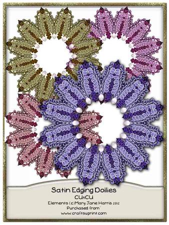 Satin Edging Doilies 1 - Cu4cu