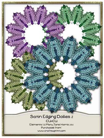 Satin Edging Doilies 2 - Cu4cu