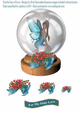 Teal the Fairy of Love Topper