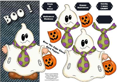 Over the Edge Ghost Card Topper