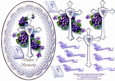 So Very Sorry Sympathy Card Topper 2