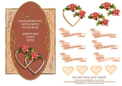 One Fine Day Card Topper 2