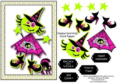 Happy Haunting! Card Topper