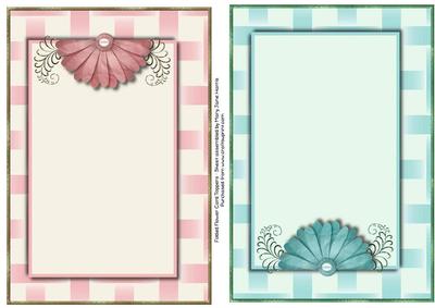 Folded Flower Card Toppers