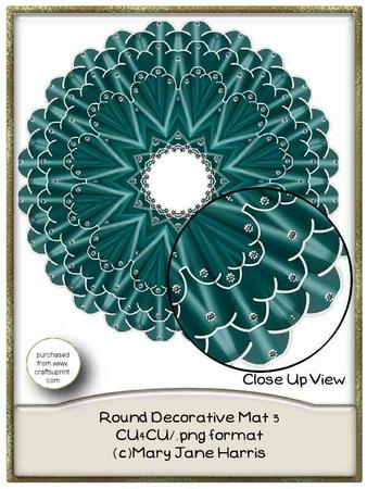Round Decorative Mat 3 - Cu4cu
