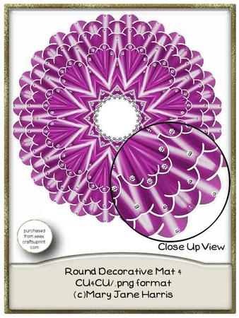 Round Decorative Mat 4 - Cu4cu