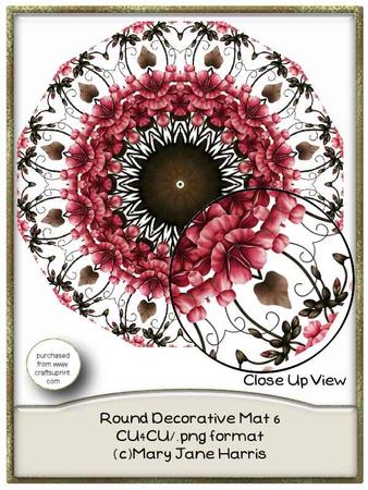 Round Decorative Mat 6 - Cu4cu