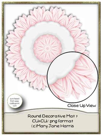 Round Decorative Mat 7 - Cu4cu