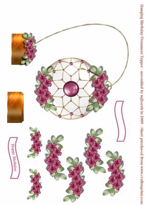 Hanging Birthday Ornament Topper