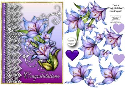 Fleurs Congratulations Card Topper 1