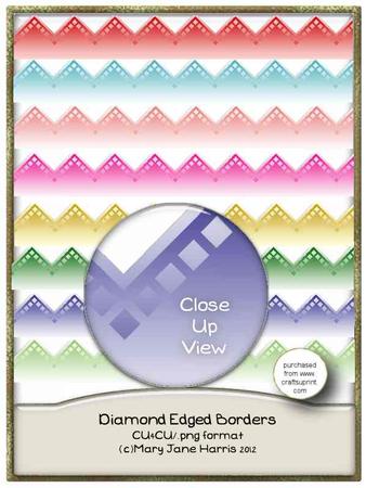 8 Diamond Edged Borders - Cu4cu