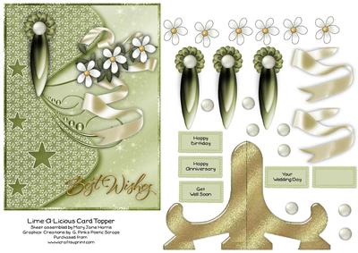 Lime-a-licious Card Topper 1