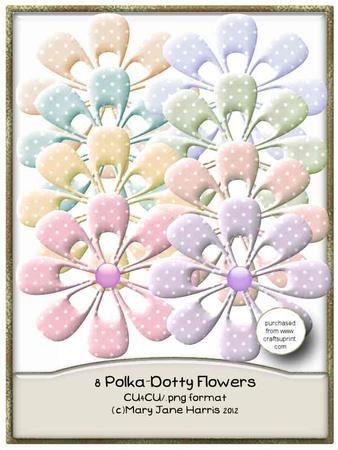 Polka-dotty Flowers (8) - Cu4cu