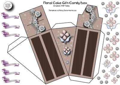 Floral Cake Gift/candy Box