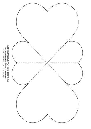 Romantique Heart Pop-out Template - Cu4cu